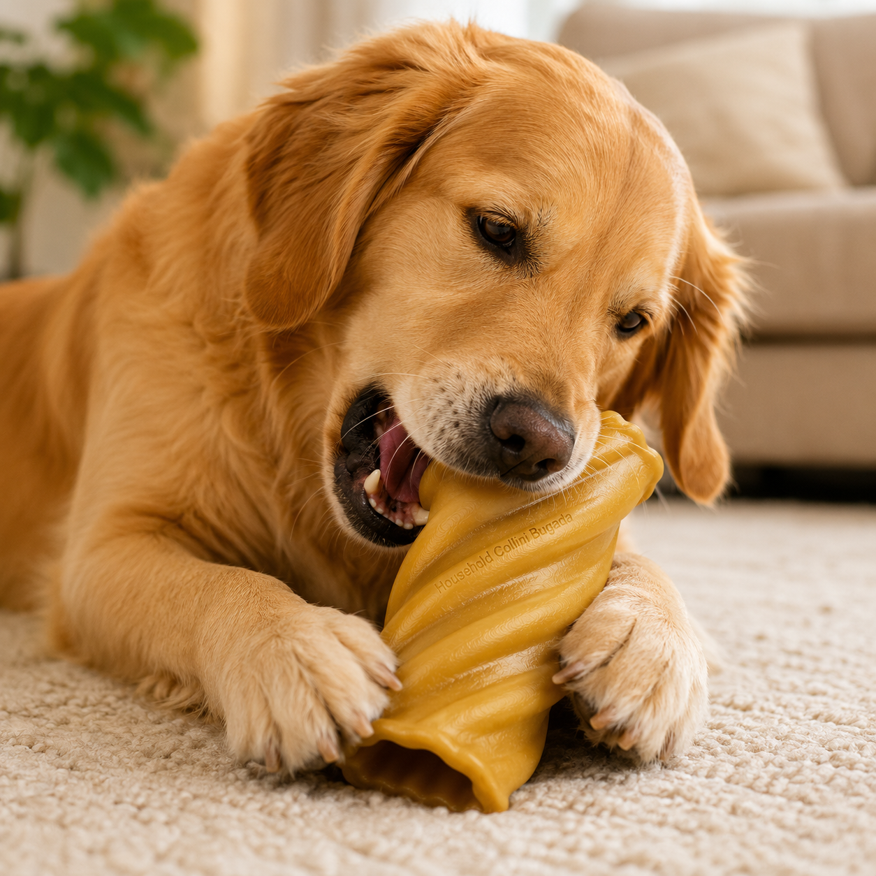 Household Collini Bugada Twisted Durable Dog Chew Toy – Interactive Hollow Treat Chew for Medium & Large Dogs - Image 5