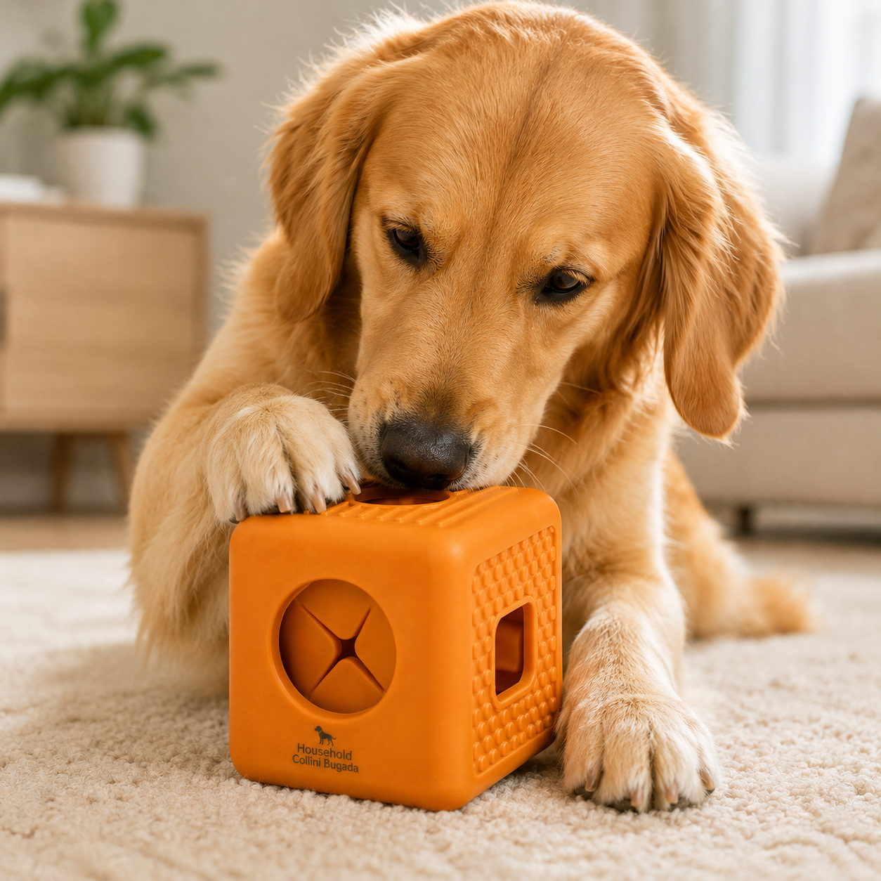 Household Collini Bugada Interactive Cube Dog Puzzle Toy – Treat Dispensing Enrichment Chew Toy for Dogs - Image 5
