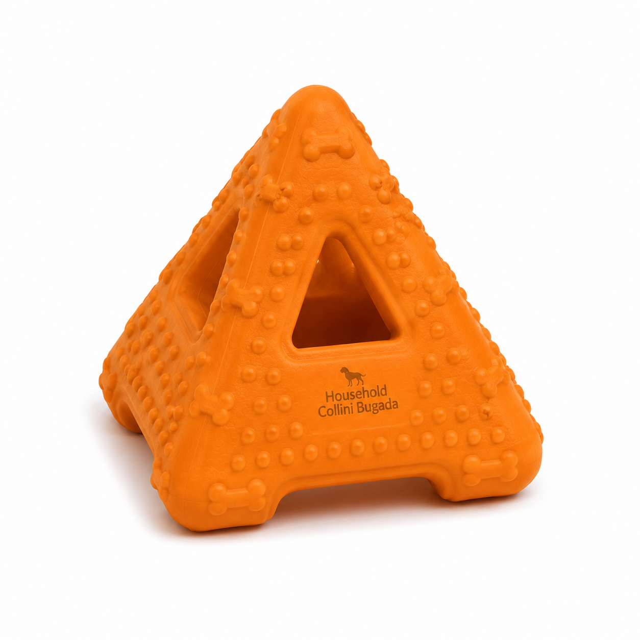 Household Collini Bugada Triangle Interactive Dog Chew Toy – Durable Enrichment Puzzle Toy for Dogs