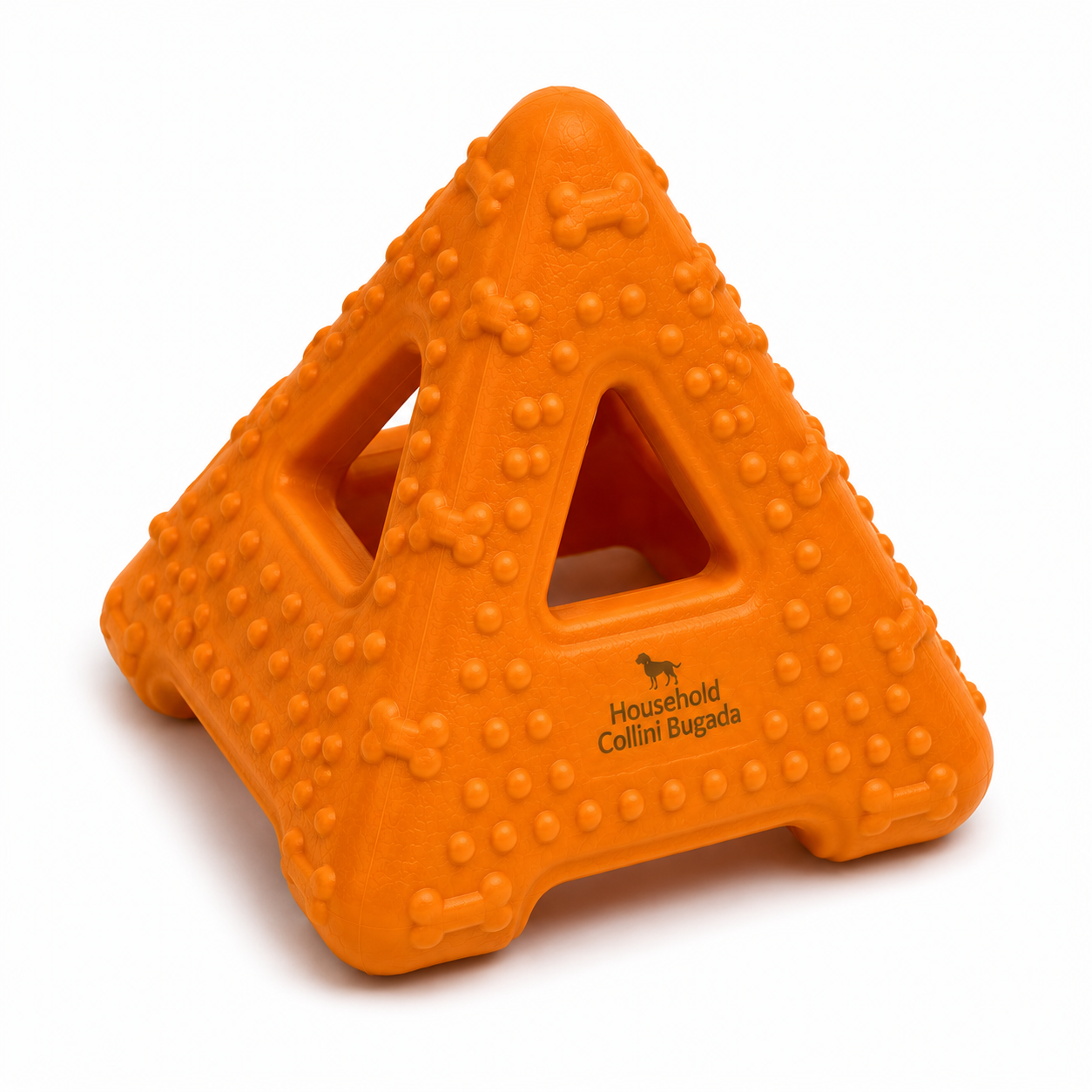 Household Collini Bugada Triangle Interactive Dog Chew Toy – Durable Enrichment Puzzle Toy for Dogs - Image 3